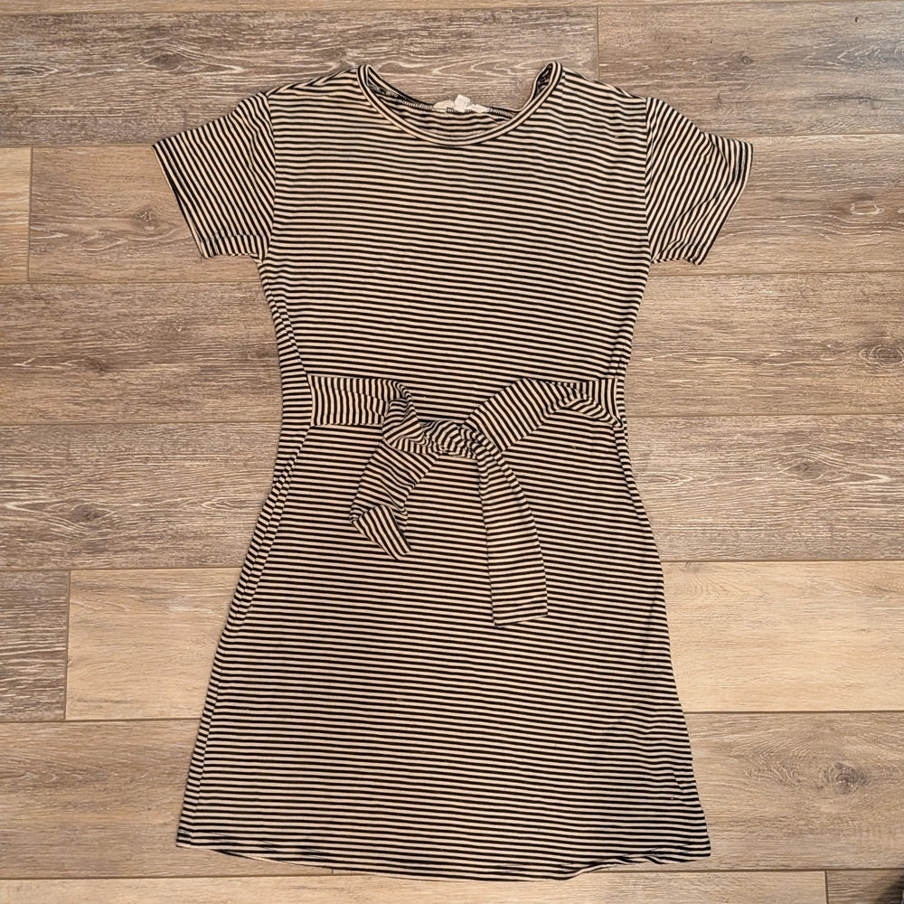 BB Dakota by Steve Madden Black and White Striped Dress
